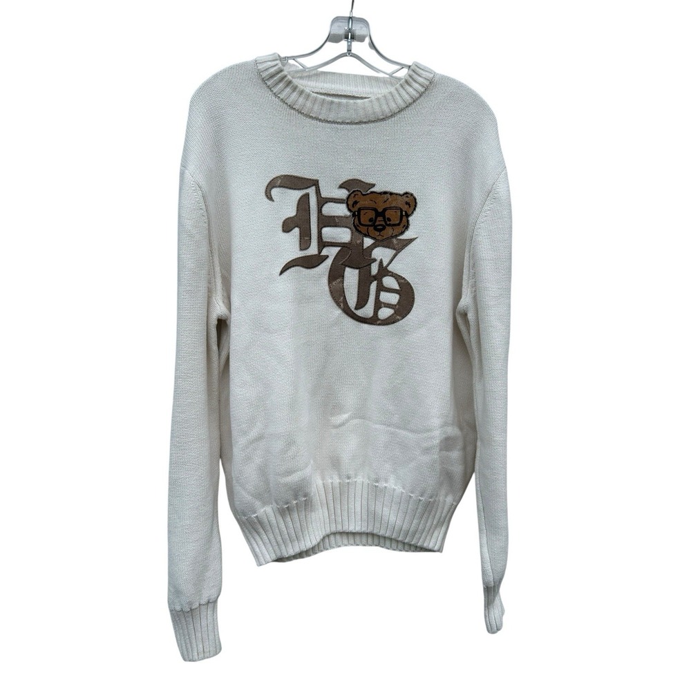 Hustle Gang Mens HG Guap Sweater Men's Large Waffle Knit